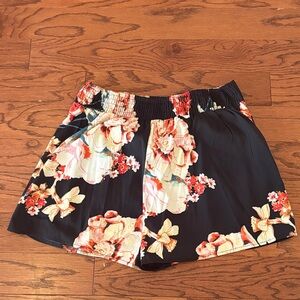 Band of Gypsies Black Floral Shorts